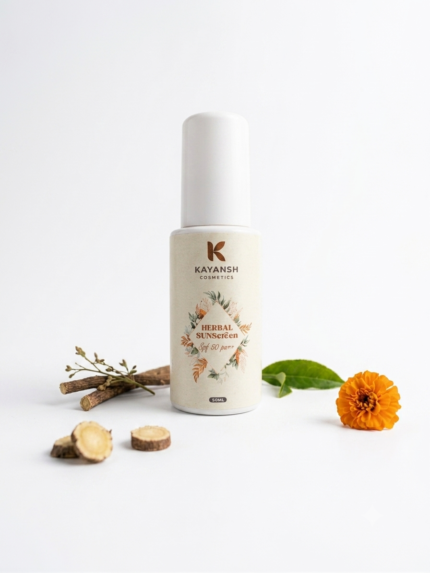 Kayansh Cosmetics: Premium Herbal Sunscreen SPF 50 PA++ (Hand made with Love )